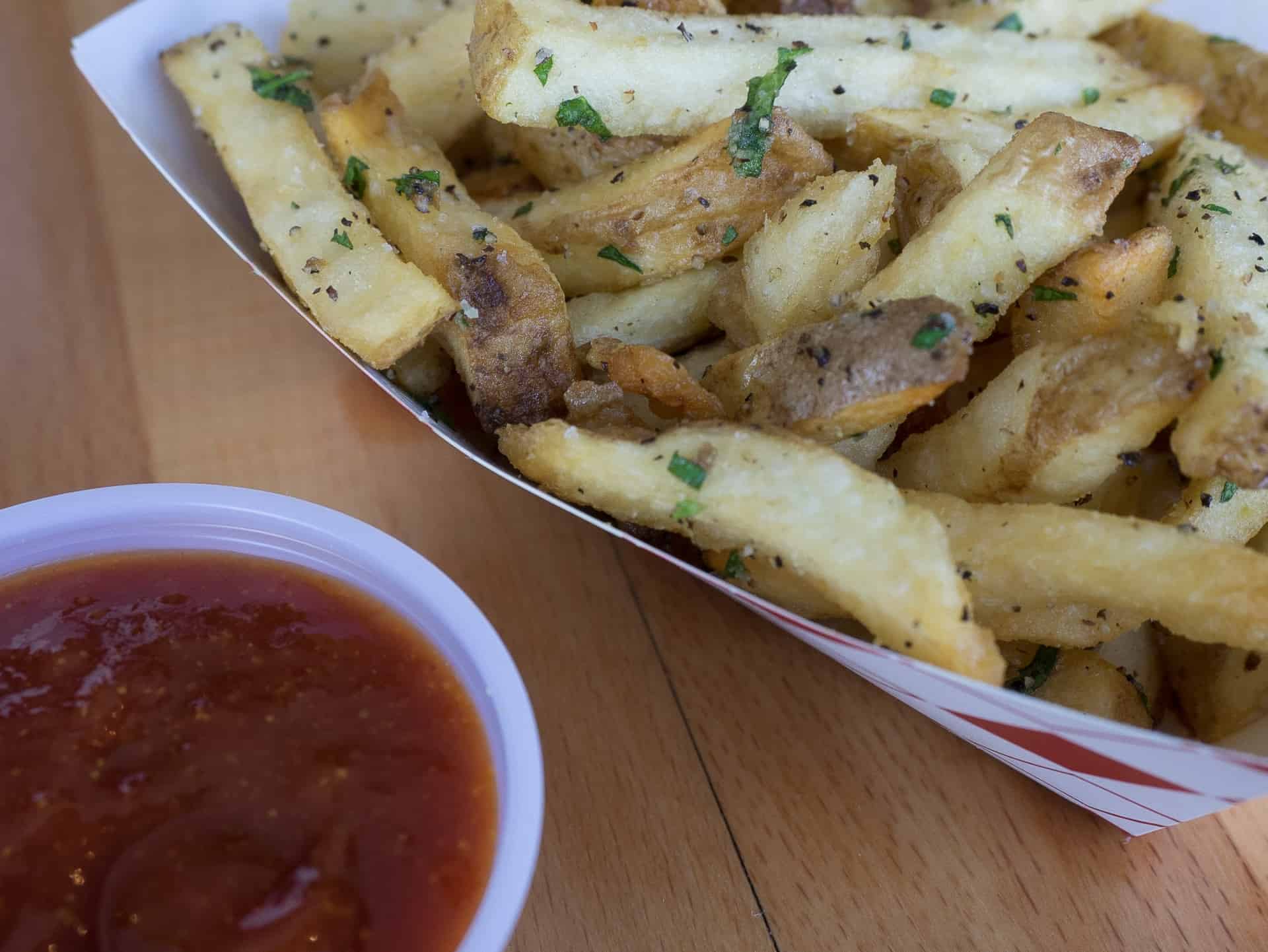 The Islander Coronado Twice cooked kennebec fries with curry ket